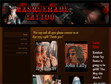 Tablet Screenshot of masqueradetattoo.com
